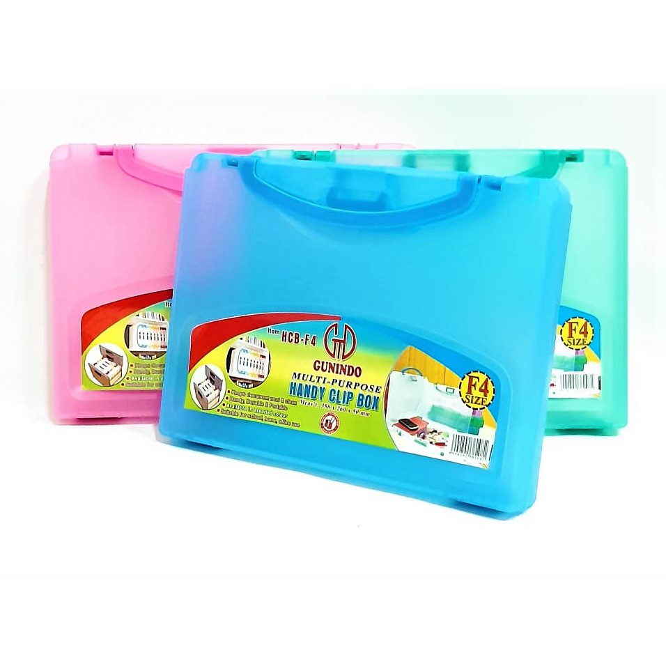 

FILE DOKUMEN KERTAS HARD CASE HCB FOLIO F4 FILE BOX PLASTIK + PEGANGAN TAS TENTENG TEBAL