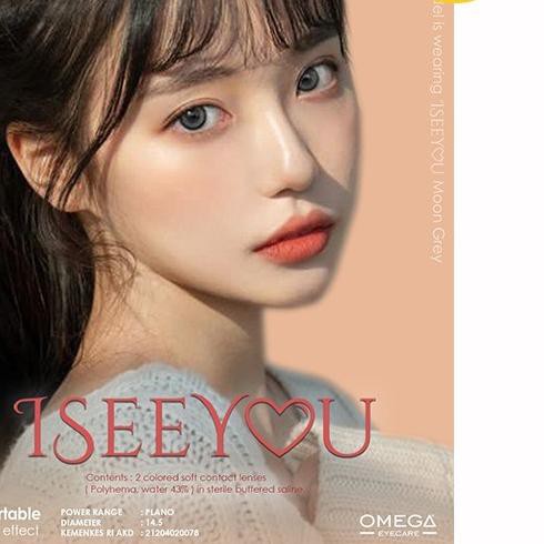 PREMIUM Softlens I See You Normal by Omega / Softlens ISEEYOU by Omega - Mint Grey TERMURAH...