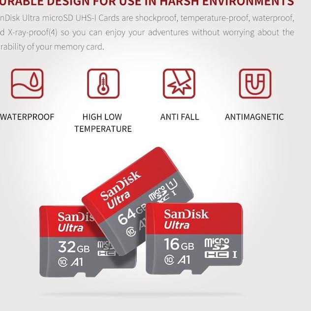 Murah Memory card Kartu Memori 32GB/64GB/128GB/256GB 100MB/S Ultra Microsd SD HC Class 10