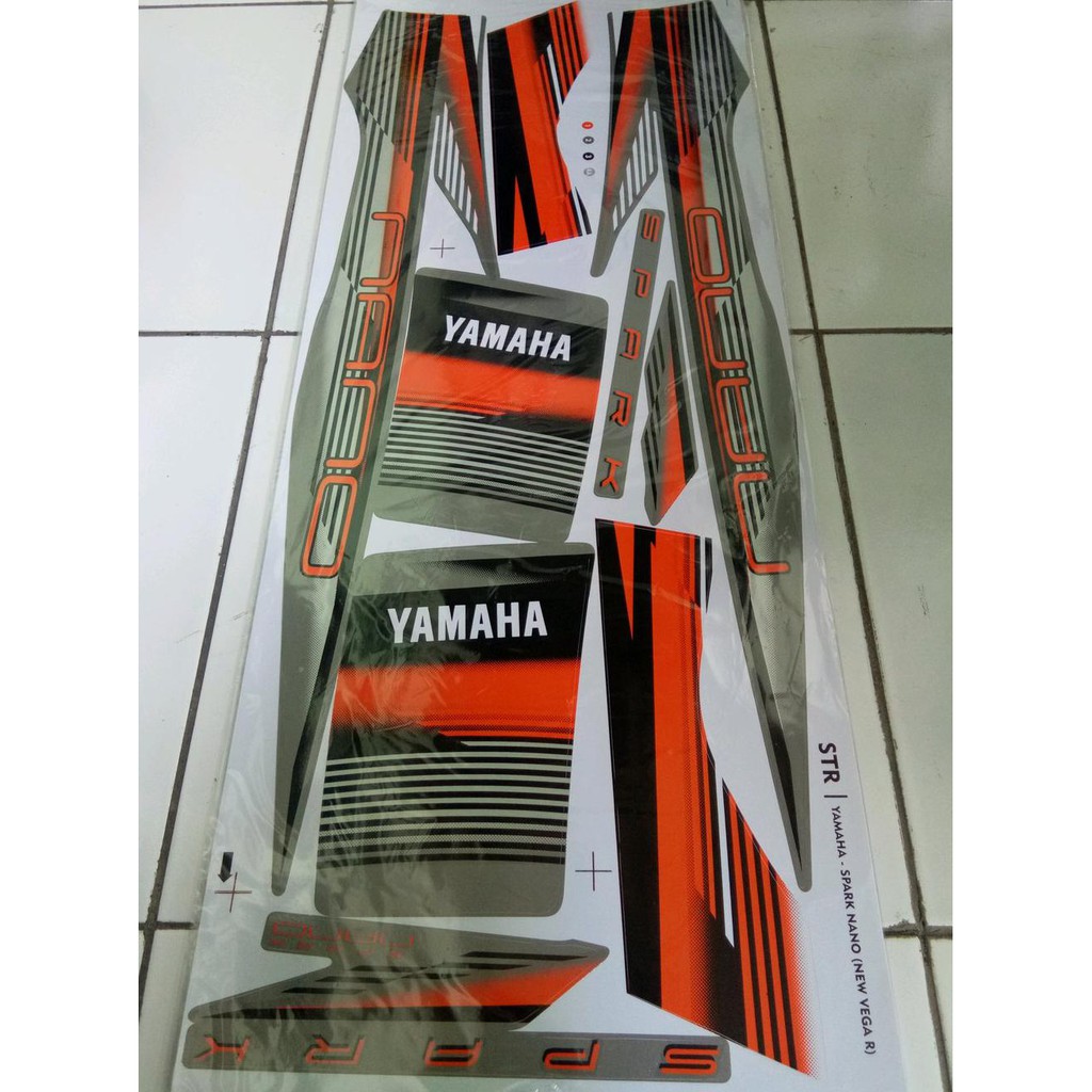 Aksesoris Striping Sticker Lis Variasi Motor Yamaha Vega Zr - New Vega R - Spark Nano - 3