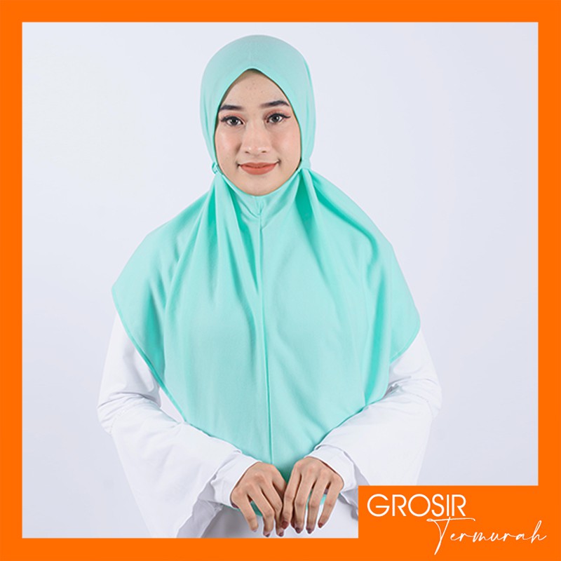 TERLARIS..Jilbab AT HOME size L | Hijab Non Pet I Kerudung Instan Kaos