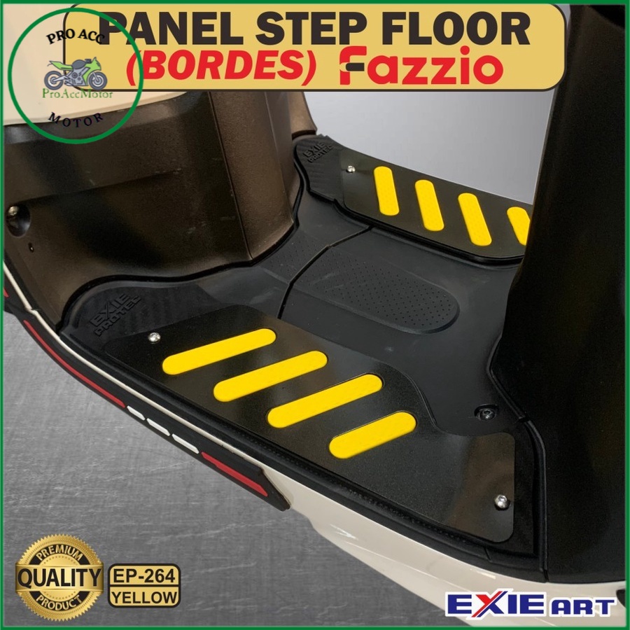 karpet pijakan kaki FAZZIO 125 model cnc rubber premium