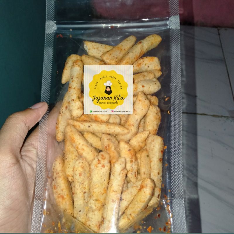 

Viral!!Basreng pedas daun jeruk 60gram.