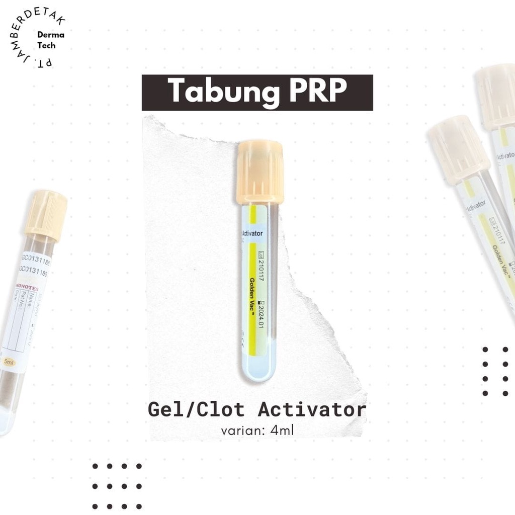 tabung prp 5 ml gel cloth activator