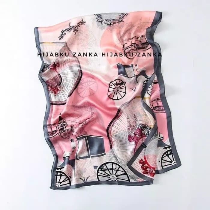 Hits  Pashmina/scarf silk sutera impor (SILK 32) Berkualitas