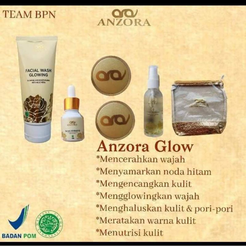 Anzora glow/skincare anzora glow/anzora BPOM