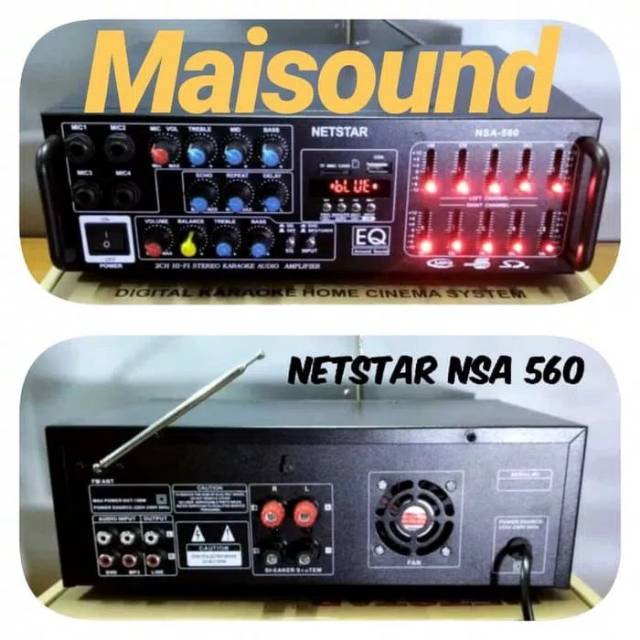 AMPLIFIER KARAOKE NETSTAR NSA 560 AMPLI NSA560