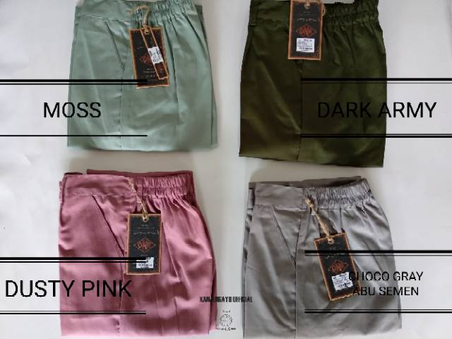 (CUCI GUDANG!!) BAGGY PANTS PREMIUM ONR &amp; DOLPHIN KAIN AMERICAN DRILL GRID A IMPORT QUALITY