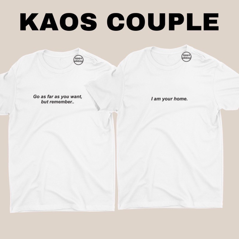 Tshitrallday [BISA COUPLE] Kaos Premium Unisex bisa Oversize 100% Cotton Combed GRAPHIC HOME