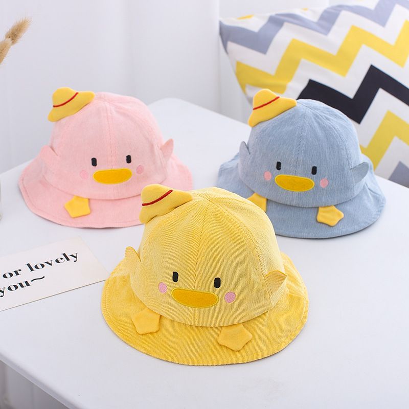 Topi Bucket bayi Bebek Duck lucu import premium