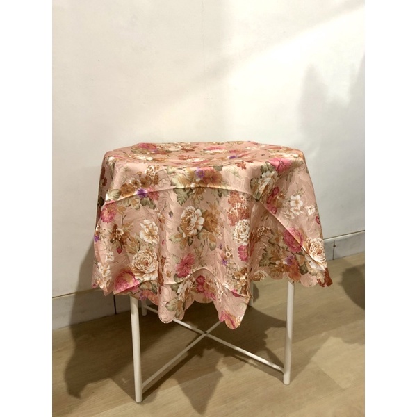 Taplak Meja Tamu Kain Bulat/Bundar 100cm