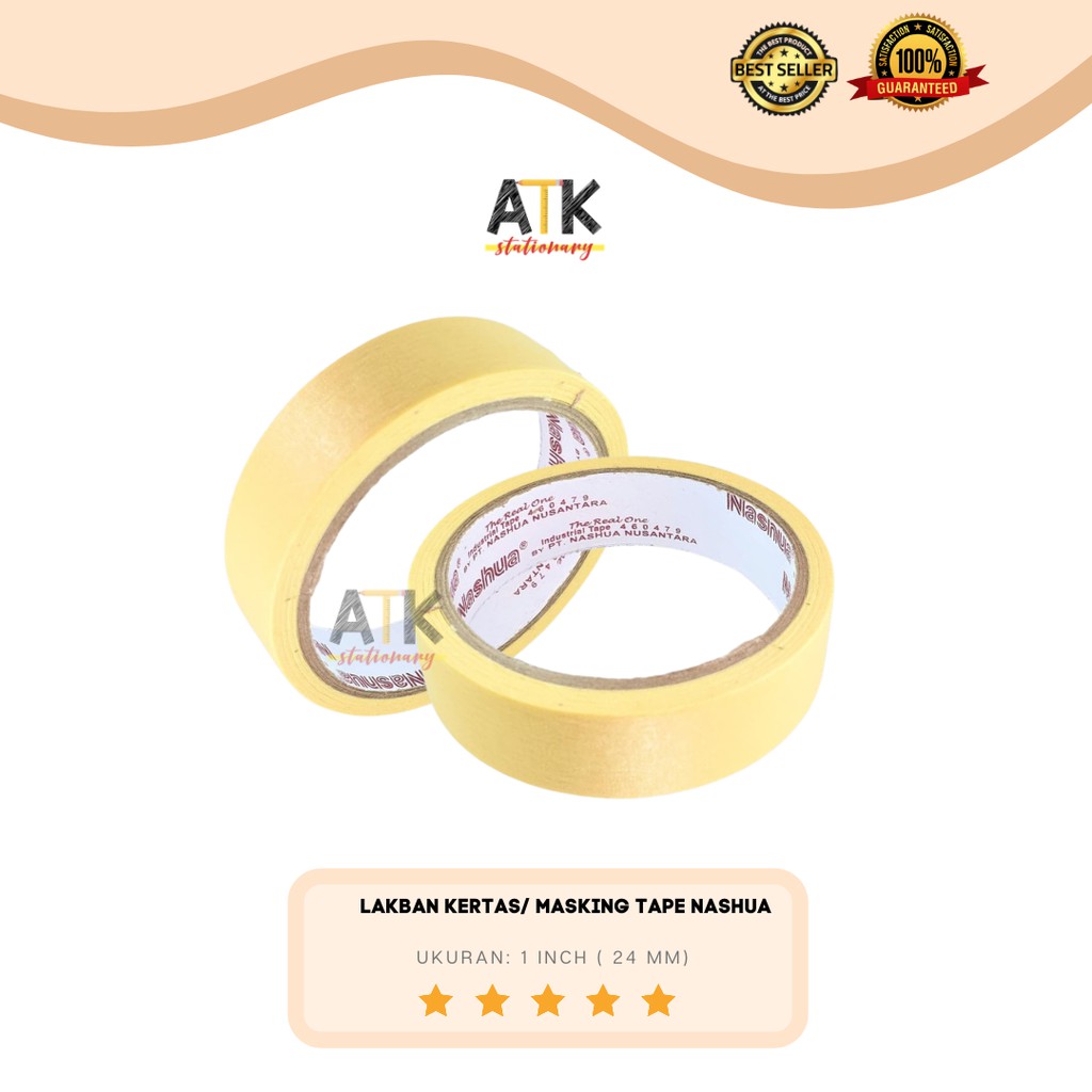 

Masking Tape, Lakban Kertas Nashua 1 inch atk