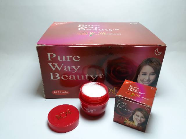 CREAM ROSE PURE WAY BEAUTY BPOM [NIGHT CREAM]