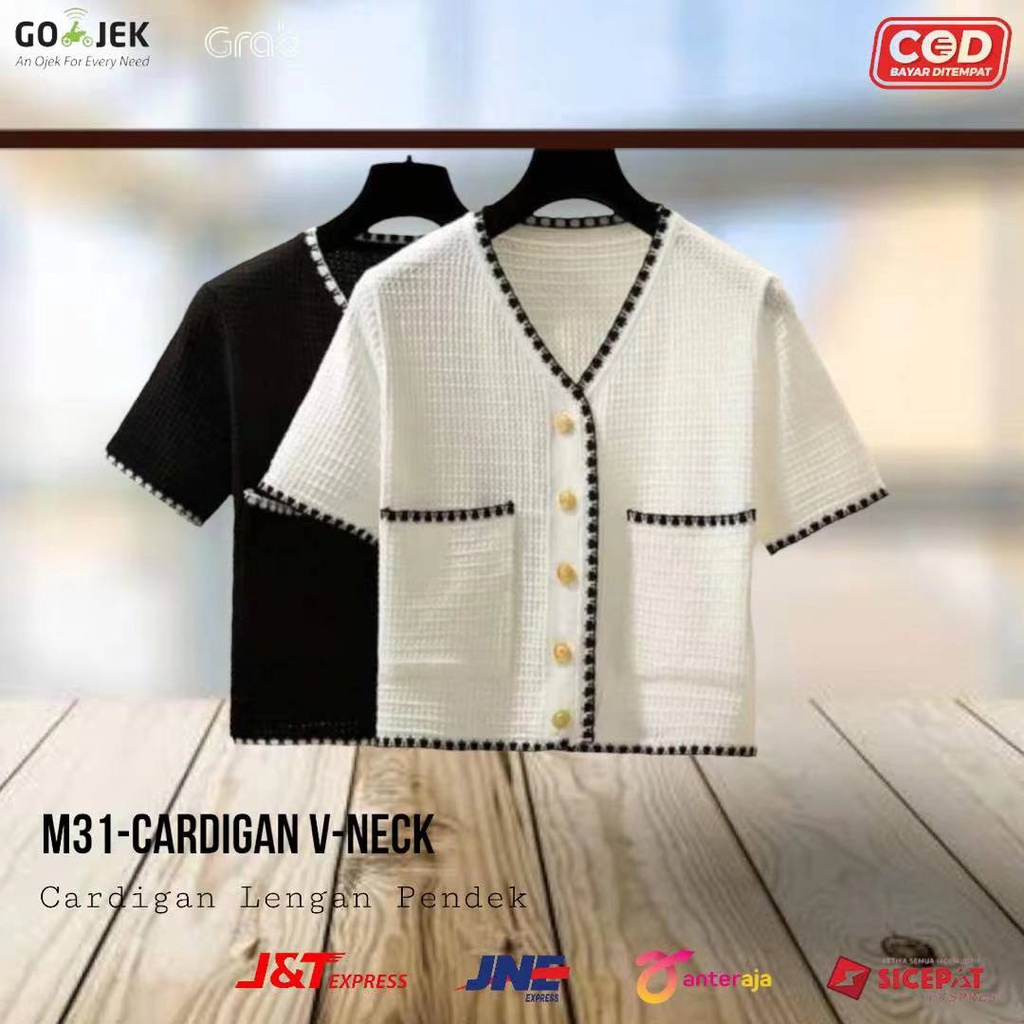 [TOYOU SHOP M31] CARDIGAN LENGAN PENDEK | OUTER KOREA | FASHION BAJU RAJUT WANITA | OUTER IMPORT PREMIUM