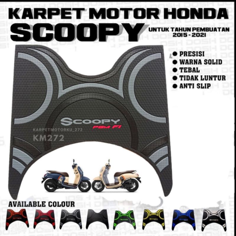 Karpet Scoopy - Aksesoris Motor scoopy - Variasi Motor Scoopy Pijakan Kaki Scoopy Fi 2014/2022