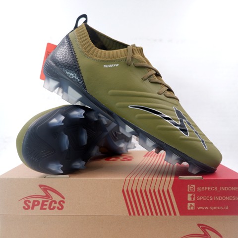 Sepatu Bola Specs Swervo Galactica Elite FG Seargant Green Black Silver 101300 Original BNIB
