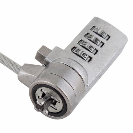 F&amp;K Kunci Pengaman Laptop Code Number Security Lock - Silver