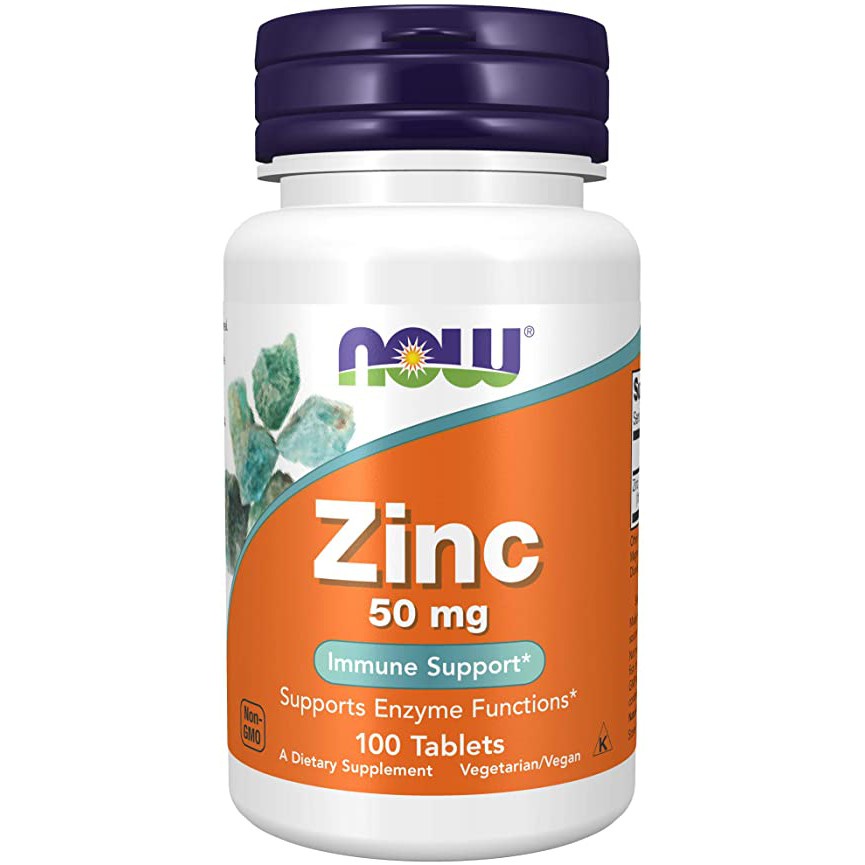 NOW Vitamin Zinc 50 MG / Immune Support Isi 100 Kapsul