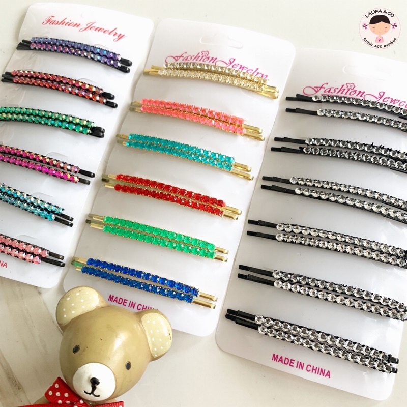 Jepit jiting mata tebal singgar bagus slip 10pc grosir lusinan