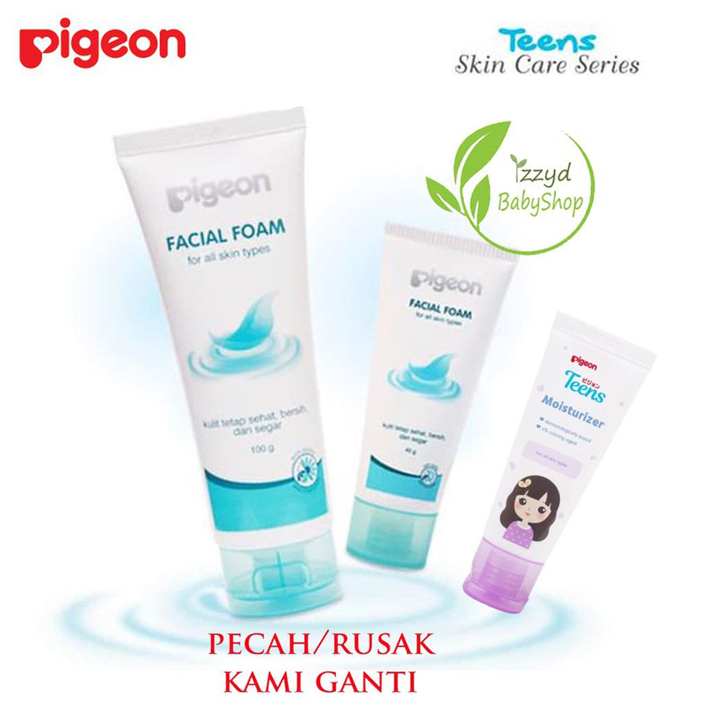 Pigeon Facial Foam and Moisturizer Teens Sabun Cuci Muka Face Cleanser