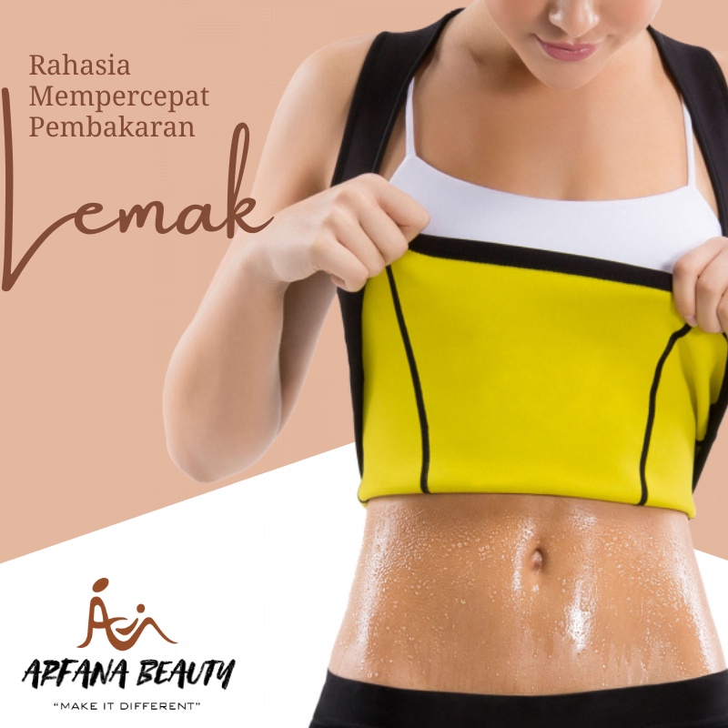 Baju Korset Pembakar Lemak Peramping Cami Hot Shapers Slimming Vest Baju Olahraga Pakaian Pelangsing