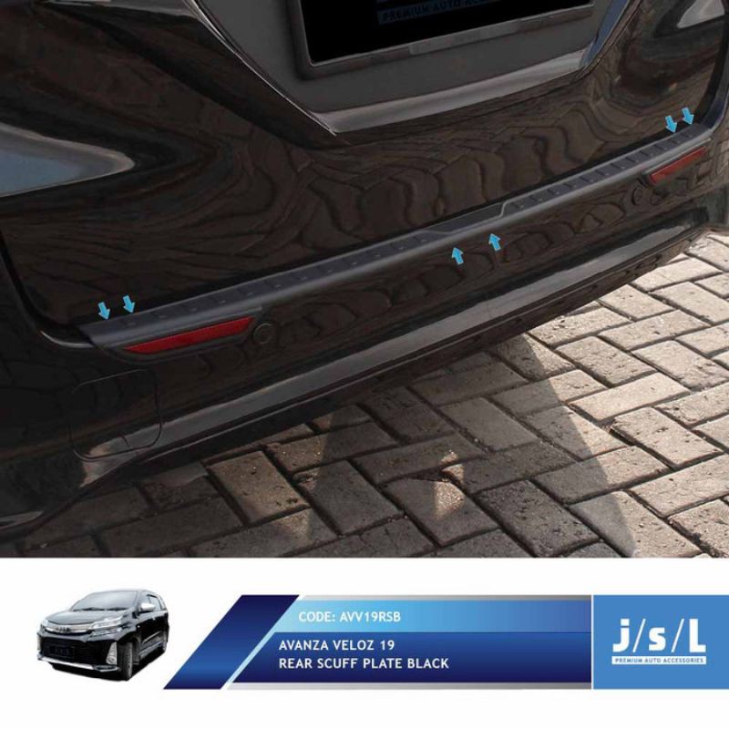 PAKET Sillplate Samping Belakang Reflektor Avanza Xenia 2019 Hitam