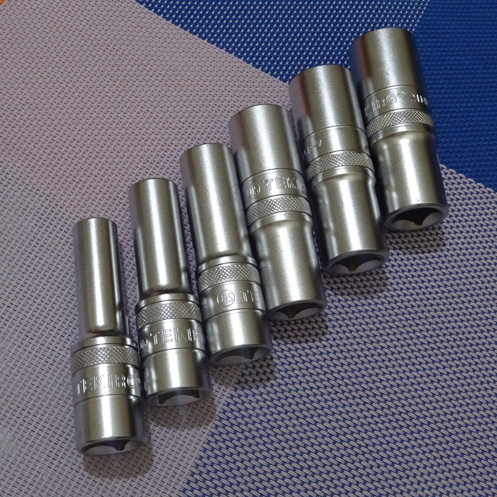 TEKIRO mata kunci sock deep wall 1/2" / mata shock panjang
