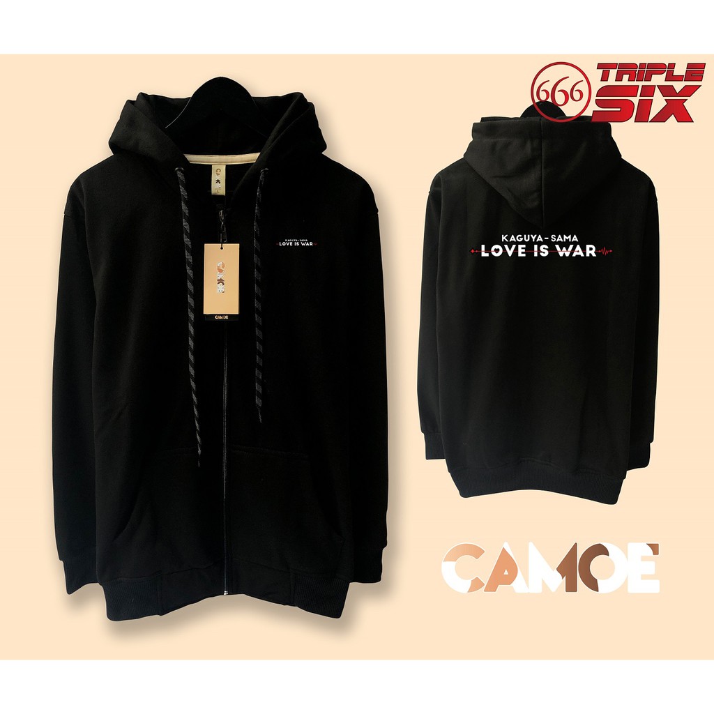 Jaket Hoodie zipper Anime Kaguya Sama Love is war Logo