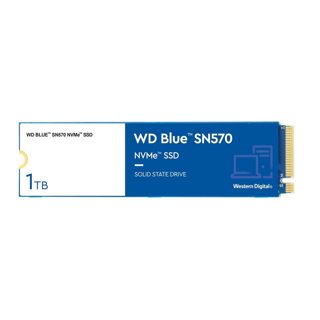 WD SSD BLUE WDS100T3B0C 1 TB M.2 NVME SN570 Pcie Gen3