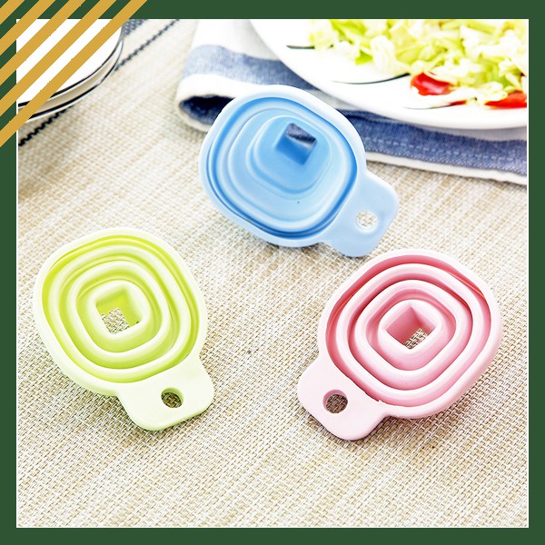 Corong Lipat Portable Air Minyak Flexible Colorful Silikon Silicone