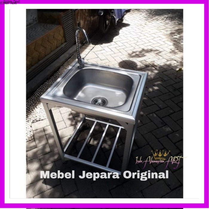 Wastafel Cuci Tangan / Piring Bahan Aluminium Murah