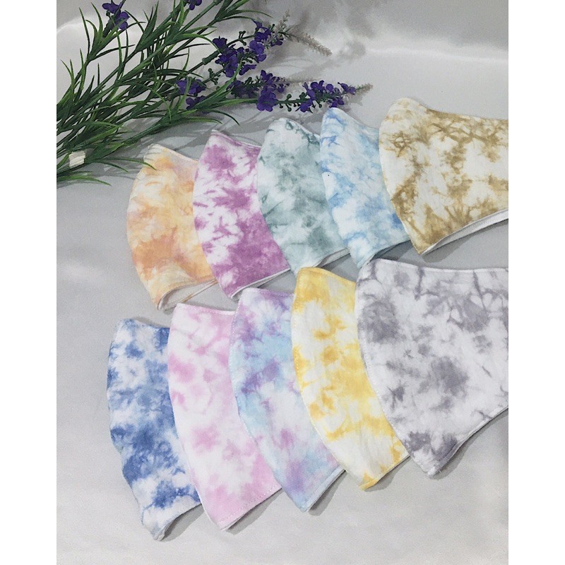 Masker Tie Dye, Masker Kain , 2ply , katun combed (masker kain