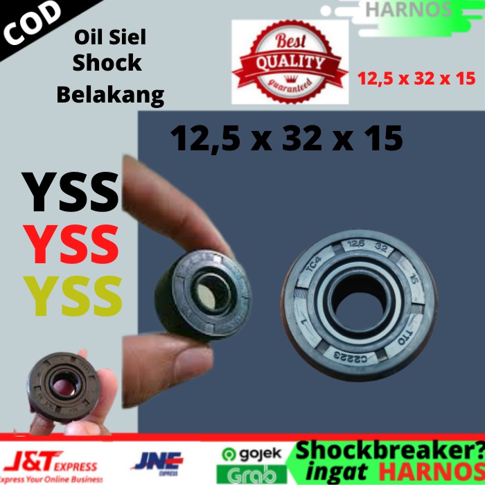 12,5 x 32 x 15 Oli Oil Sil Siel As Shock Sok Skok Sekok Belakang Bebek Matik Metik Metic Variasi Yss