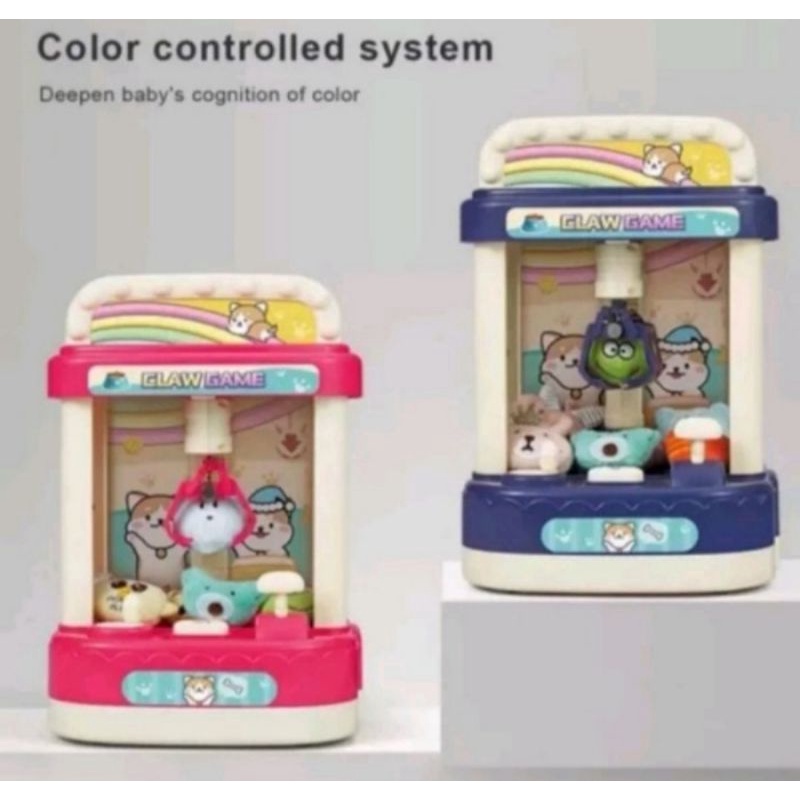 mesin boneka capit jepit mesin tangkap boneka claw machine rumah boneka mini game capit boneak