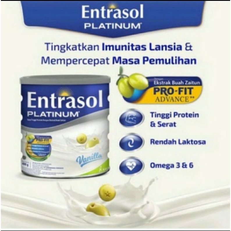 

ENTRASOL PLATINUM VANILA 800 GR