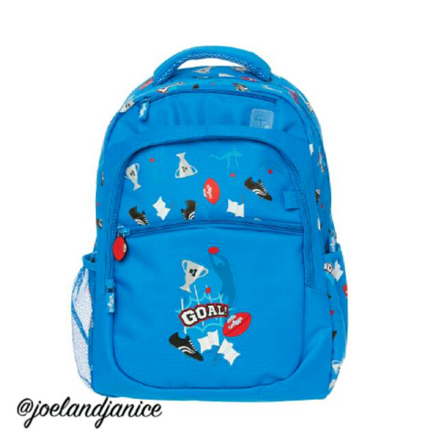 Smiggle Bagpack Footy Blue