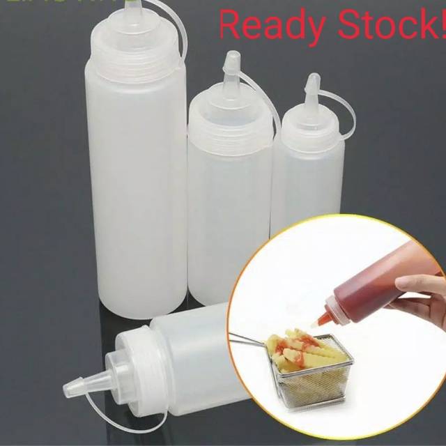 Botol Saus Salad / Minyak / Kecap Bahan Plastik / Botol Pencet Wadah Saos