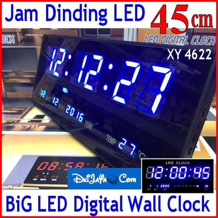 XY4622 JAM DINDING DIGITAL BESAR LED CLOCK WALL 45 CM XY-4622 4622