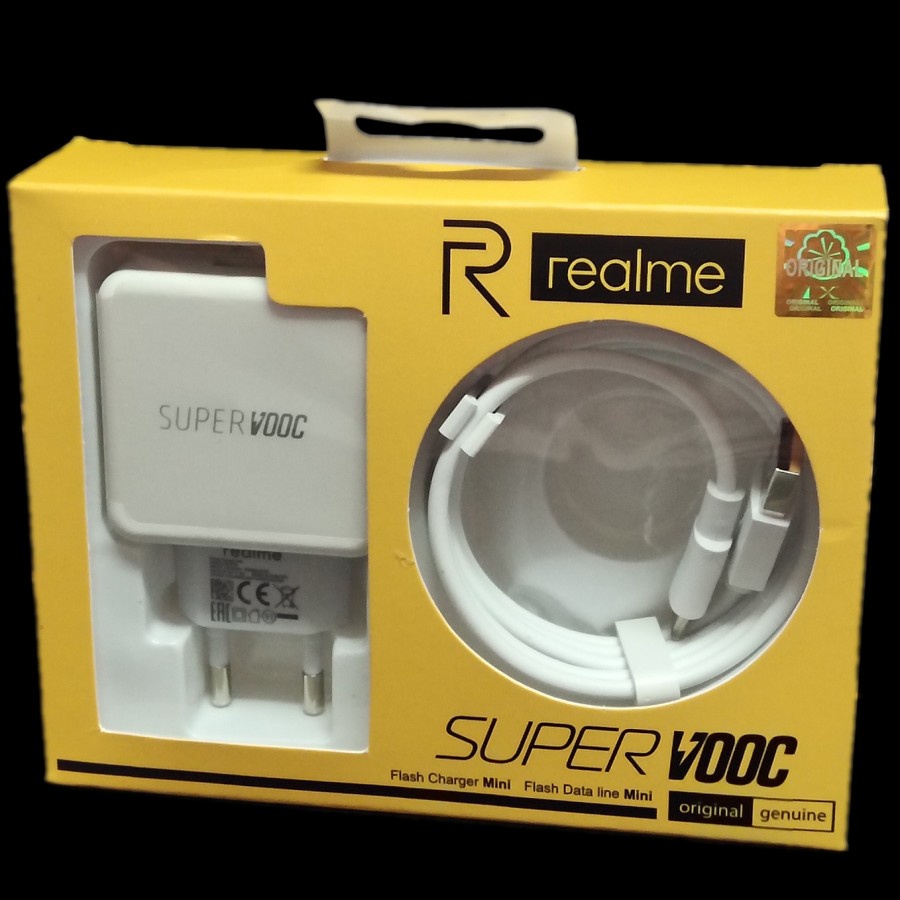 Charger Realme 20W Micro dan Type C SUPER VOOC Original Fast Charging