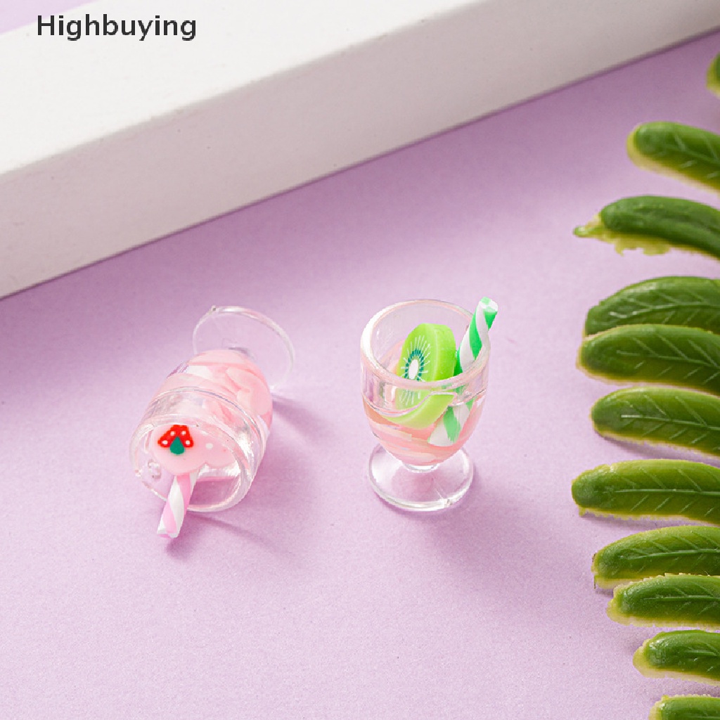 Hbid 10PCS / Set Mainan Miniatur Sippy Cup Bahan Resin Skala 1: 12 Untuk Dekorasi Rumah Boneka Glory