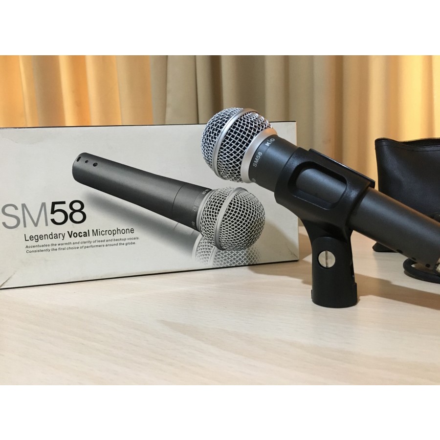 MICROPHONE MIC CABLE MIKROPON MIK KABEL KRUNEL + OSTAN SM58 - 3.5M ORIGINAL ORI BAGUS TERLARIS TERBAIK GARANSI