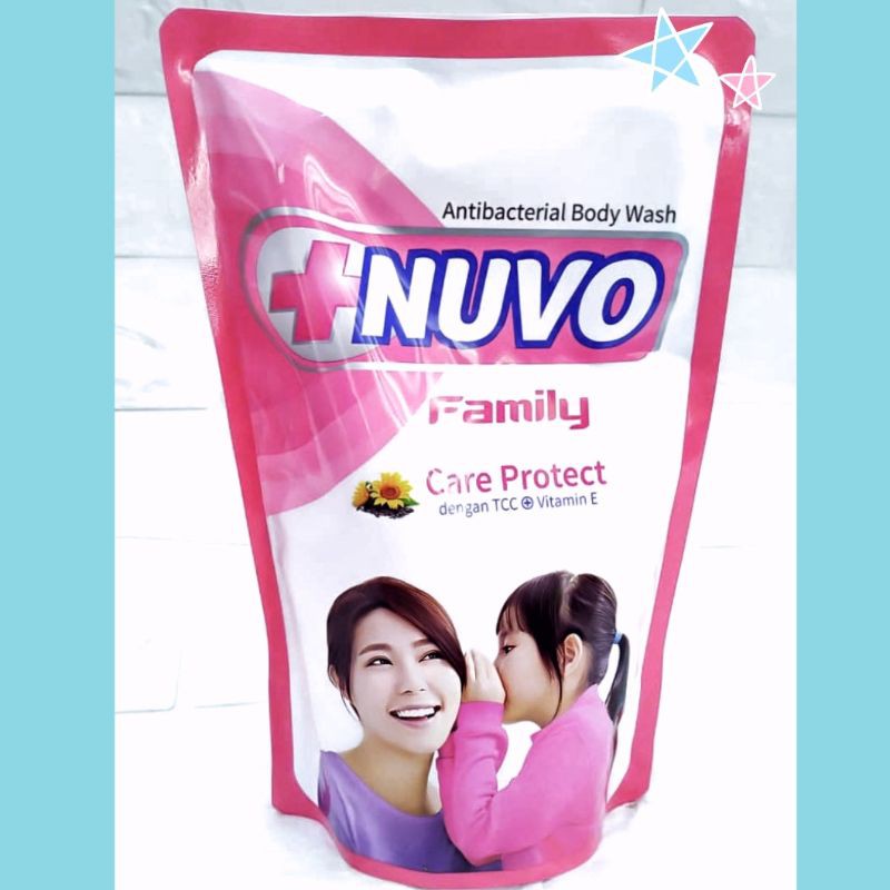 Nuvo Family Anti Bacterial Body Wash Pink 400 ml