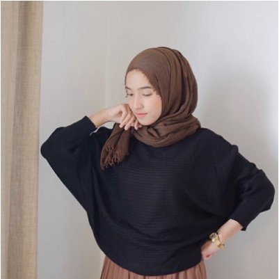 Atasan Blouse Premium Baju Rajut Lasperal Batwing Atasan Wanita Oversize