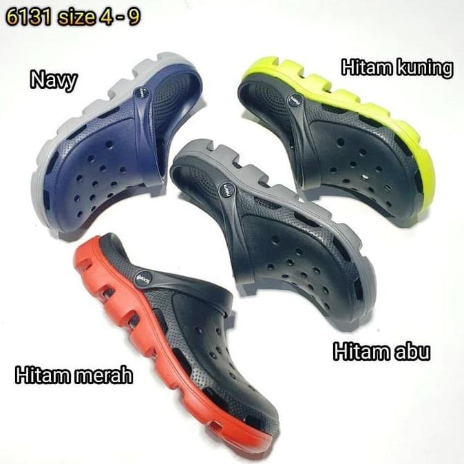 SANDAL SEPATU KARET PRIA ALAS WARNA MODEL CROCS