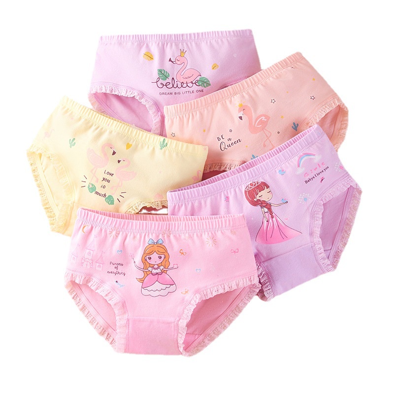3PCS Gadis Celana Dalam Katun Acak Anak-anak Lucu Kartun Putri CD