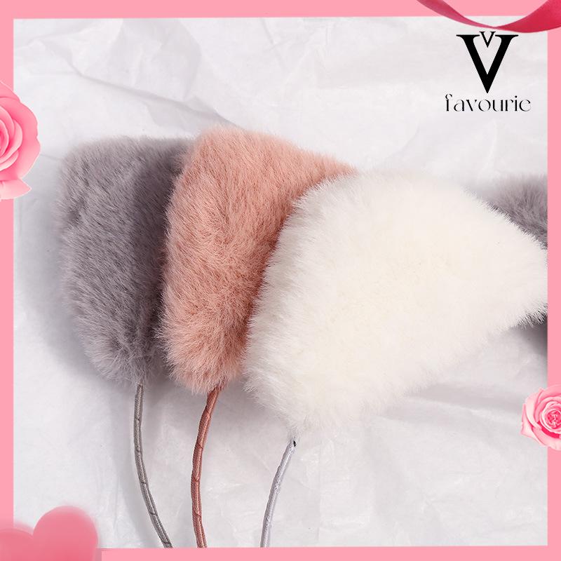 [COD]Segitiga mewah ikat kepala hewan kartun jepit rambut ikat kepala mewah yang lucu-FA