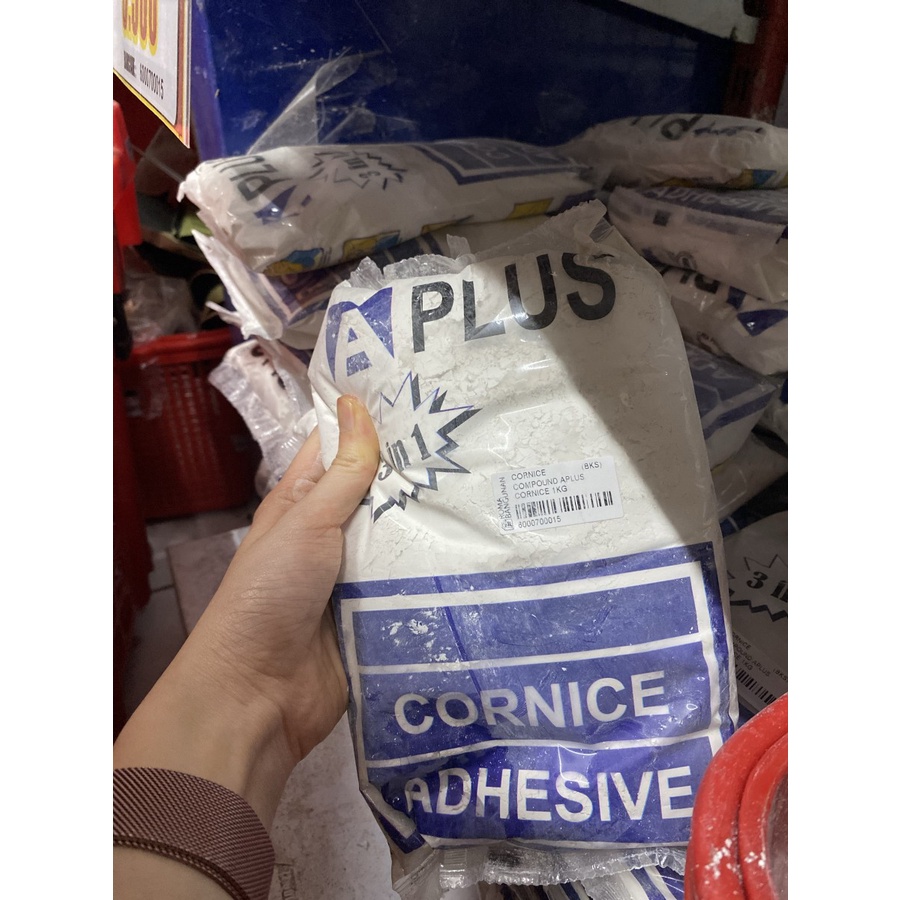 Aplus Compound Cornice Kompon Gypsum / Plamir dempul Tembok 1kg