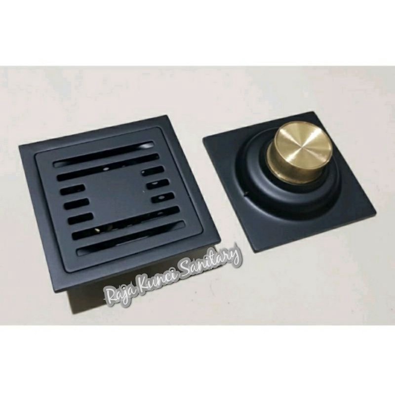 Smart Floor Drain Hitam/Saringan Got Kamar Mandi Stainless Hitam/Black