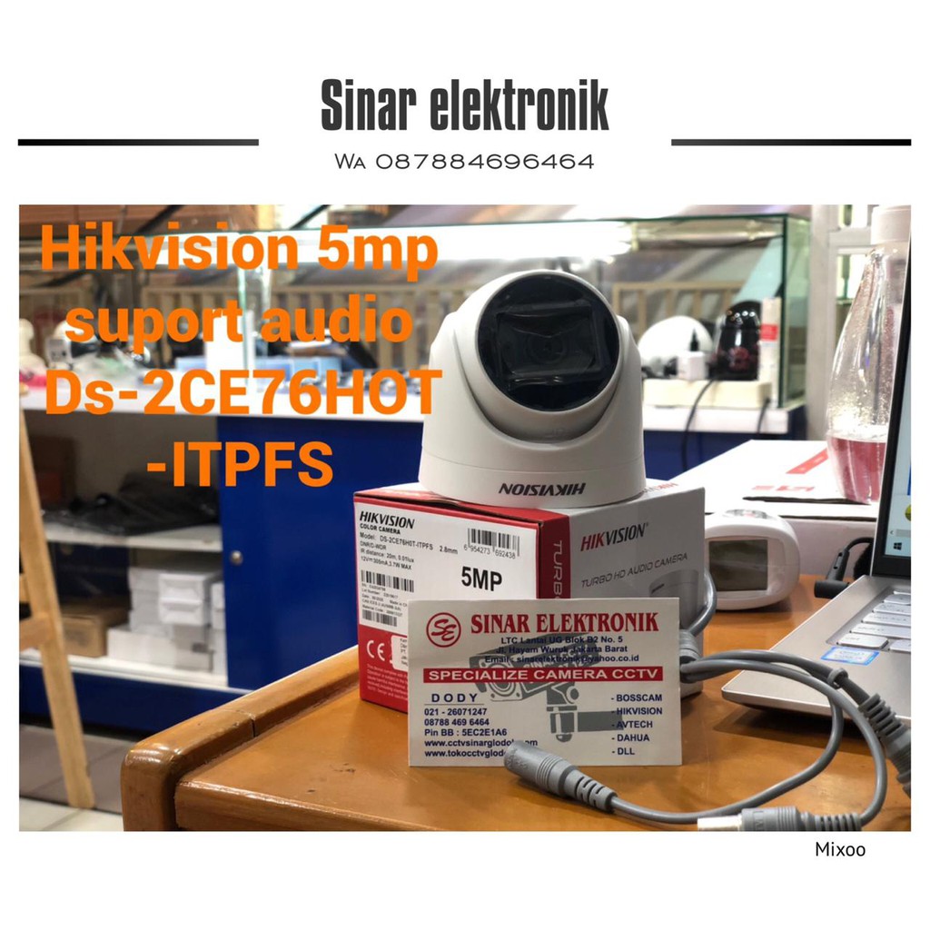 Hikvision 5mp indoor SUPORT AUDIO ds2ce76hot-itpf(s)