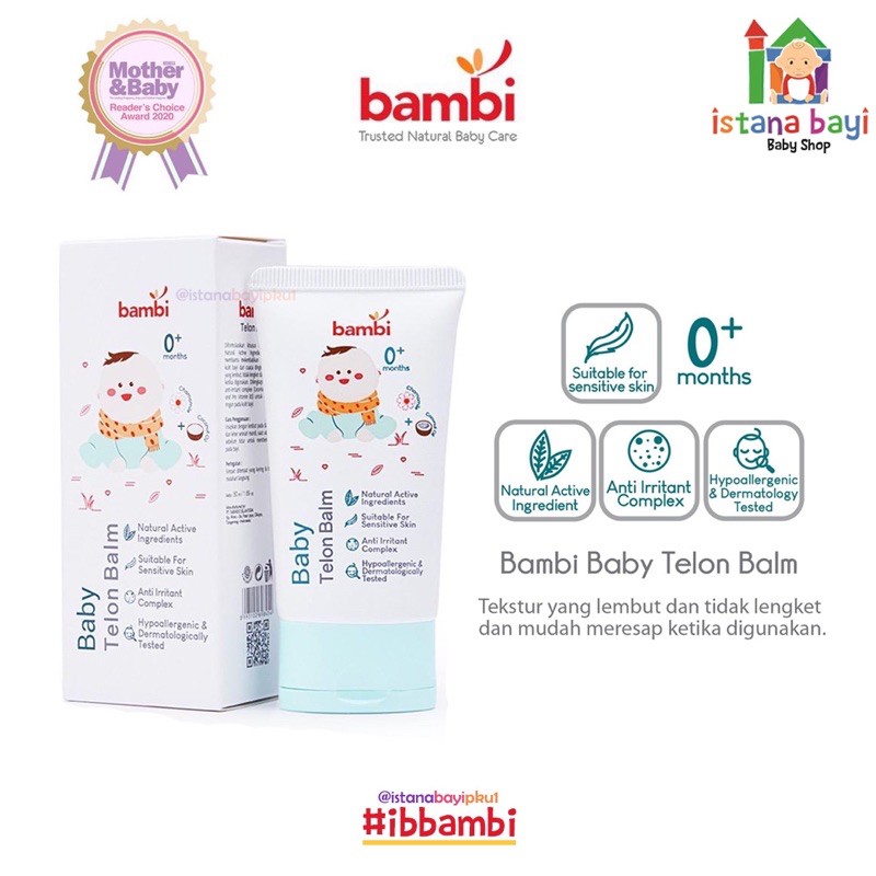 Bambi Telon Balm/Telon krim - Minyak telon